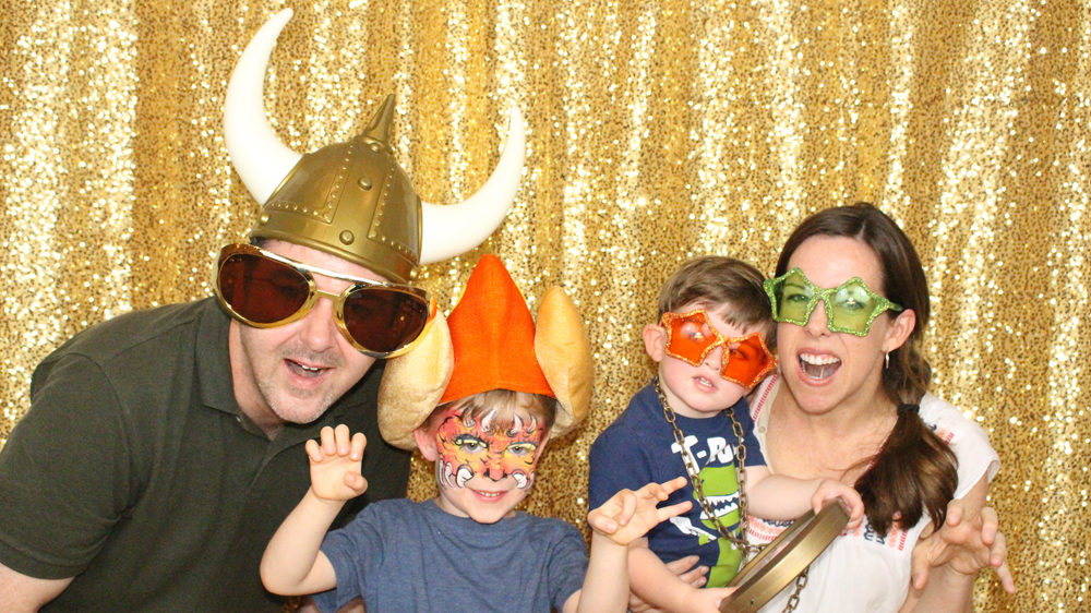 photo booth gold sequin backdrop